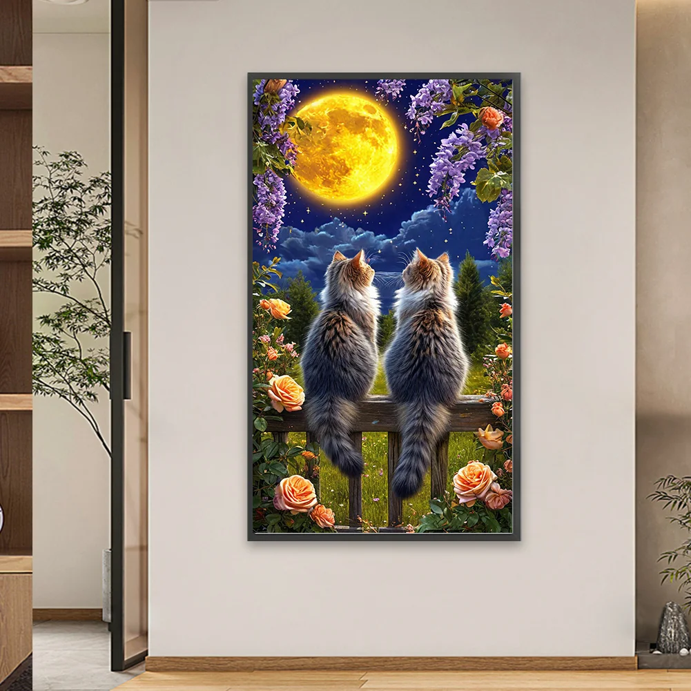 Diamond Painting - Full Round Drill - Cat(Canvas|40*70cm)
