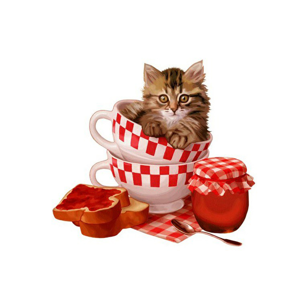 

Cat - Round Drill Diamond Painting - 30*30CM, 501 Original