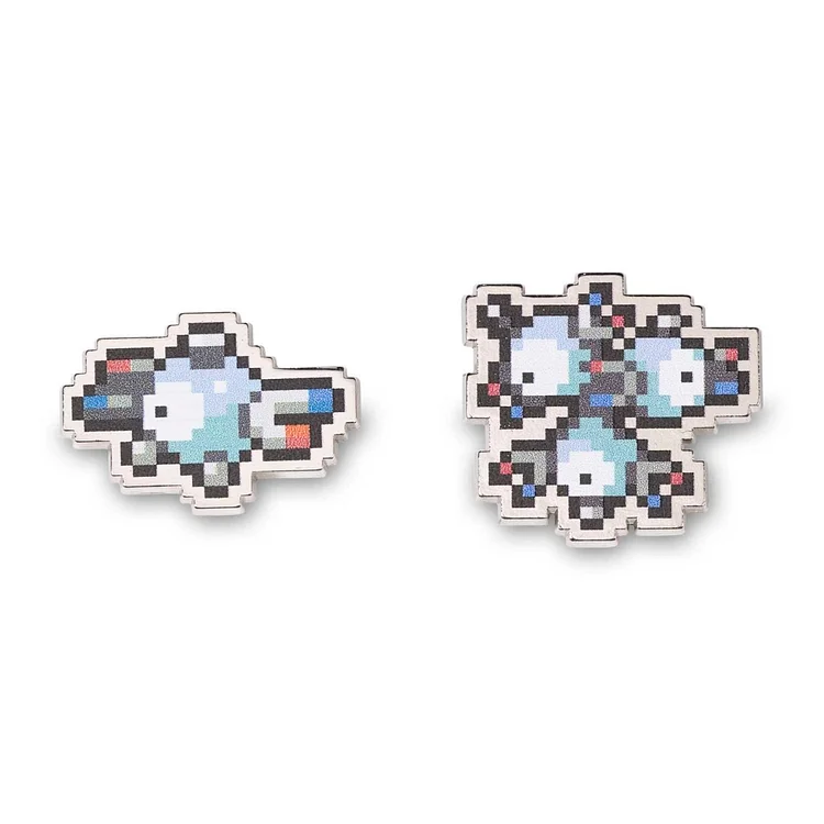 Magnemite & Magneton Pokémon Pixel Pins (2-Pack)