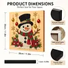 (20x20cm)Snowman Pearl Painting Art Kits With Inner Frame Pearl Gem Paintings Picture Arts Craft for Adults Beginners Home Wall Decor