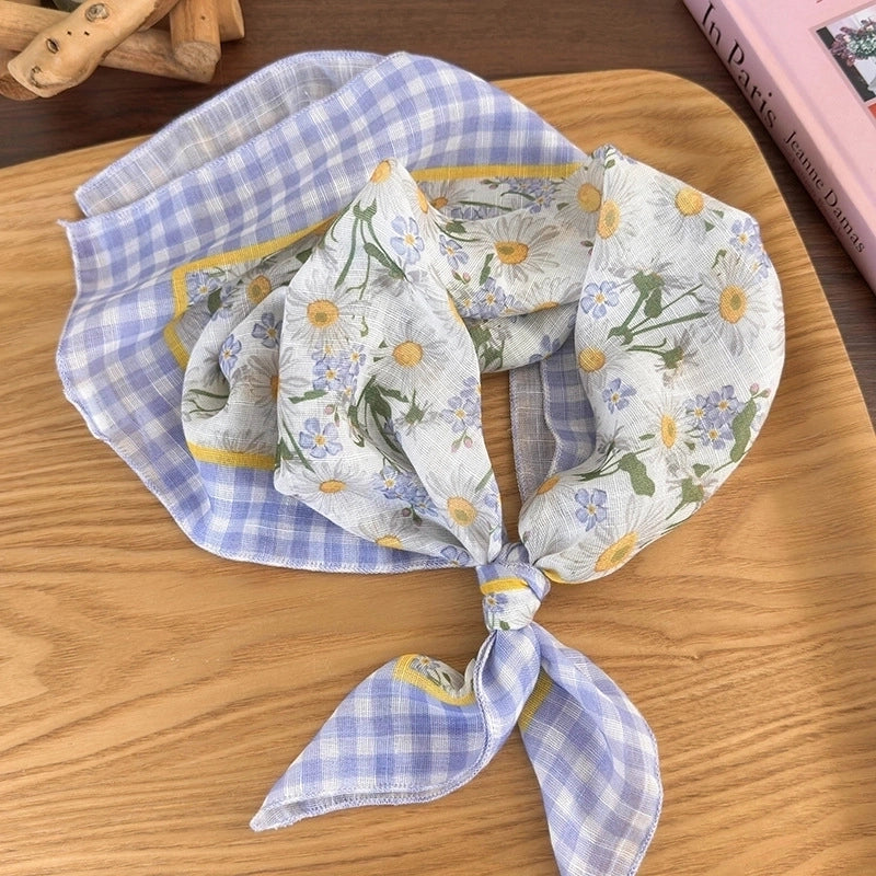 Women’s Vacation Sweet Pastoral Color Block Cloth Hair Band