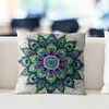 Mandala-11CT Stamped Cross Stitch Pillowcase 45*45cm tapestrymarket