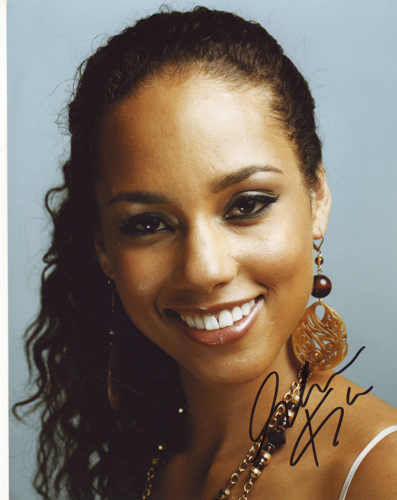 ALICIA KEYS AUTOGRAPH SIGNED PP Photo Poster painting POSTER