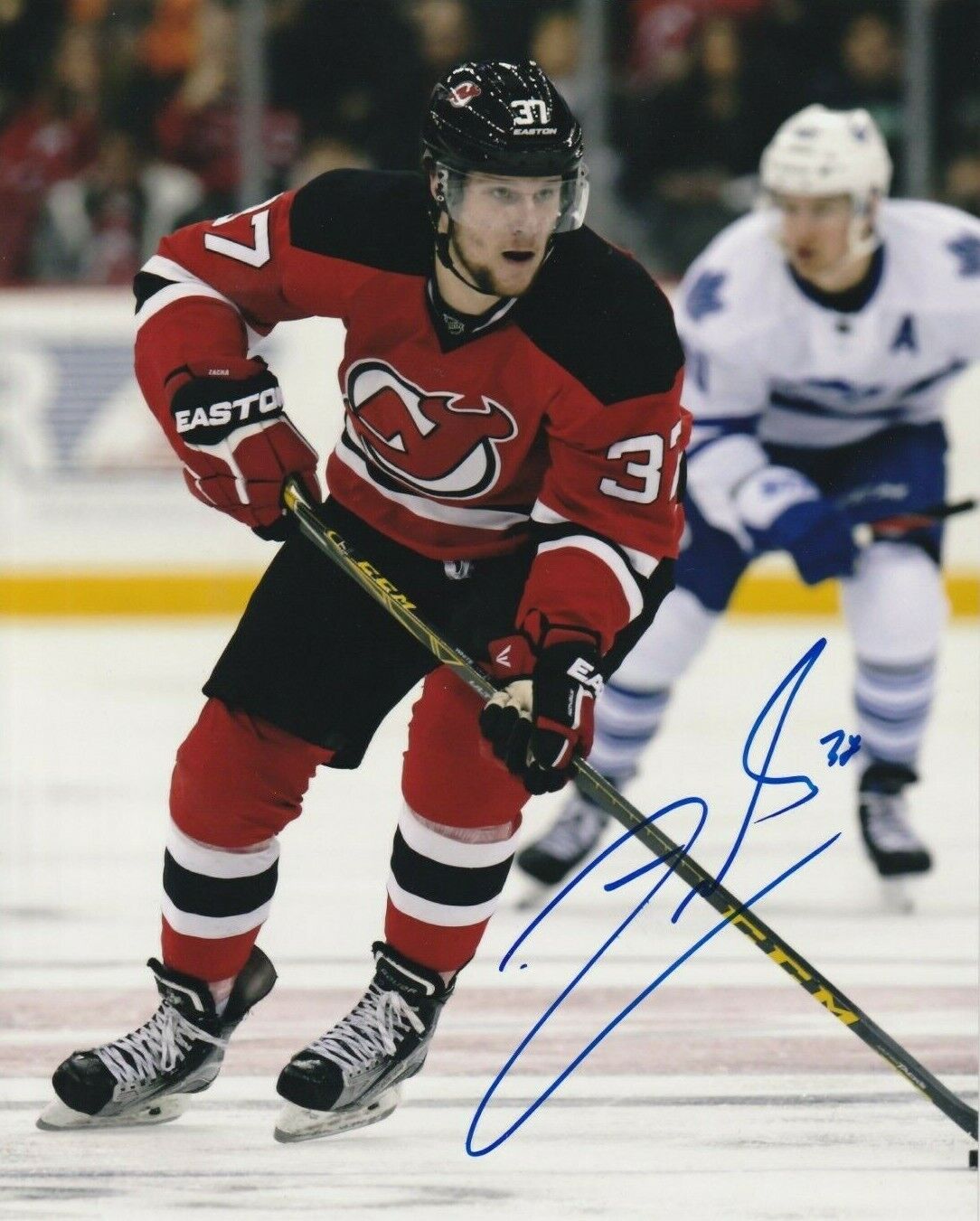 PAVEL ZACHA autographed SIGNED NJ NEW JERSEY DEVILS 8x10 Photo Poster painting #6