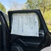 Car Sun Shield Tulip Floral Car Side Window Privacy Curtain