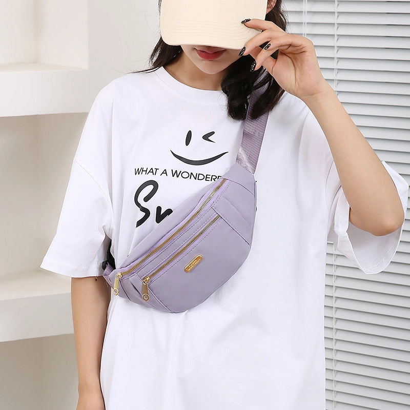 Women’s Waist Bag New Coin Purse Mobile Phone Bag Large Capacity Chest Bag Outdoor Sports Running Multifunctional Chest Bag