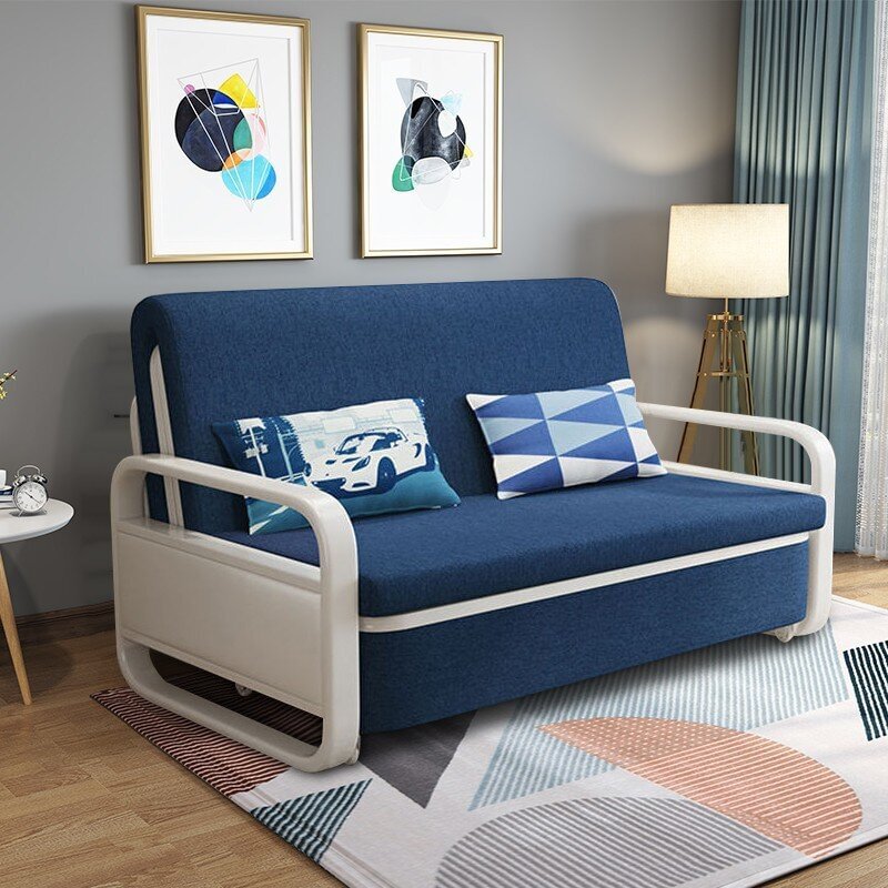 Adecuado para espacios reducidos-Sofá cama plegable multifuncional.