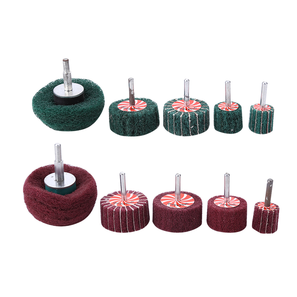 

10pcs Scouring Pad Grinding Sanding Head Non-woven Buffing Polishing Tool, 501 Original