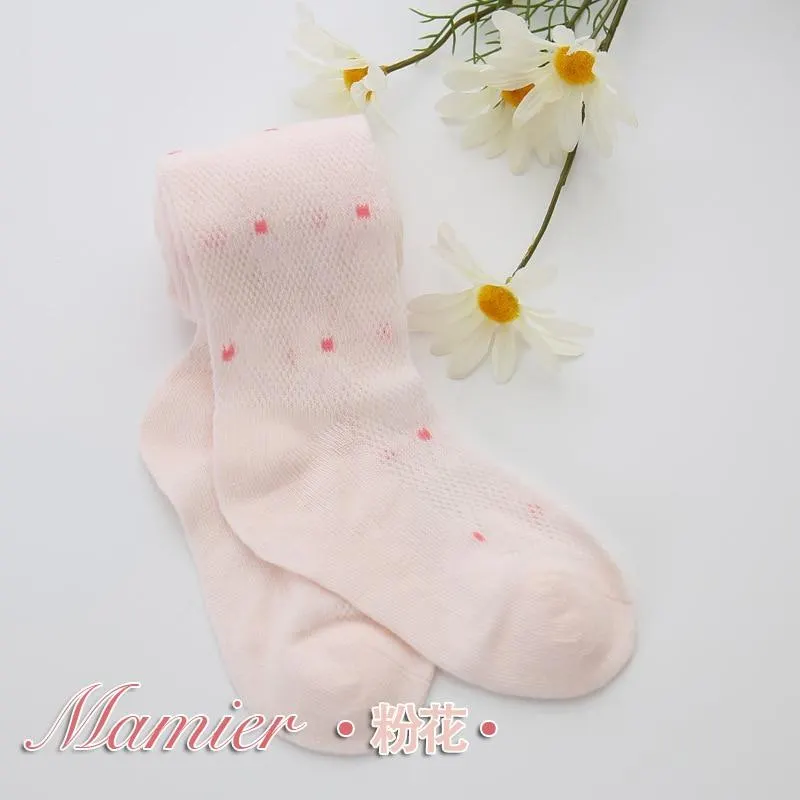 YWHUANSEN 0-6 Yrs Spring Summer Autumn Cute Baby Girls Mesh Cable Knit Tights Cotton Breathable Pantyhose For Toddler Girls Sale