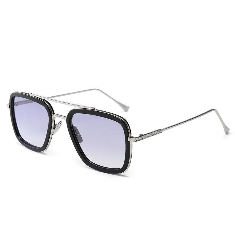 Iron Man sunglasses European and American fashion square glasses