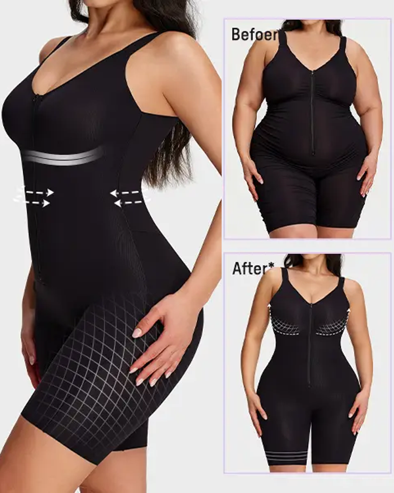 Back-Release Front Zipper Full Body Shaper（Pre-Sale）