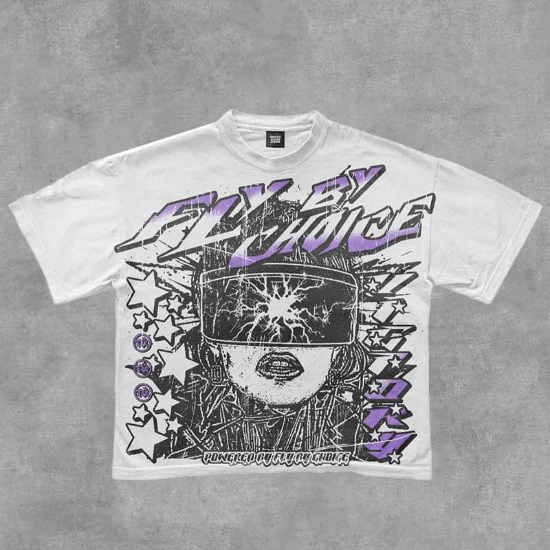 Sopula Fly By Choice Shock Glasses Graphic Cotton T-Shirt - SOPULA