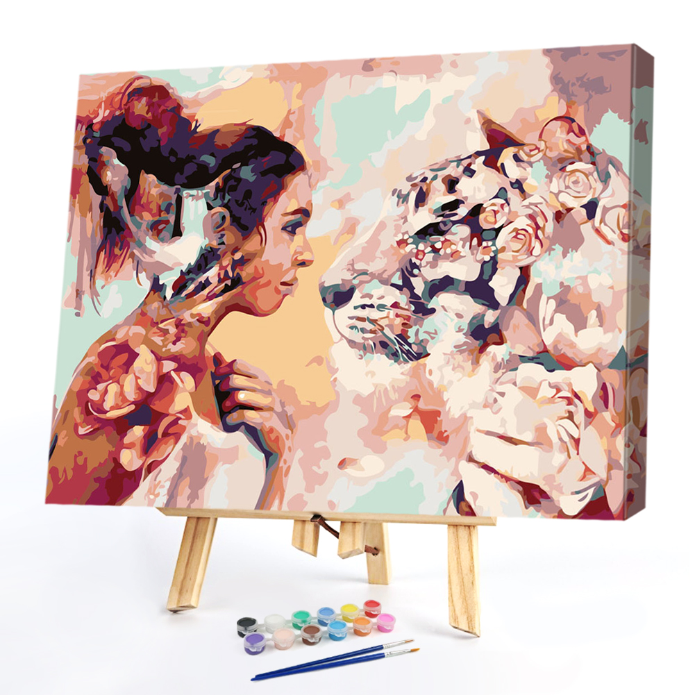 

40x50cm - Paint By Numbers Beauty Tiger, 501 Original