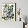 Hydrangea And Butterfly-14CT Stamped Cross Stitch 35*42cm/13.78*16.54in tapestrymarket