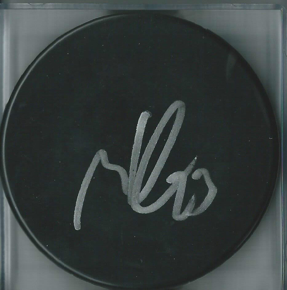 Milan Hejduk *COLORADO AVALANCHE* Signed Blank Puck w/Display Case M2 COA GFA