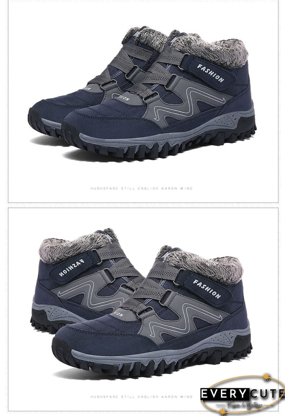 Men Boots Winter With Fur Warm Snow Boots Men Winter Boots Footwear Fashion Safety Ankle Shoes