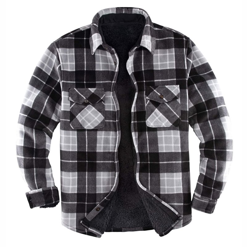 Check Flannel Jacket-barclient