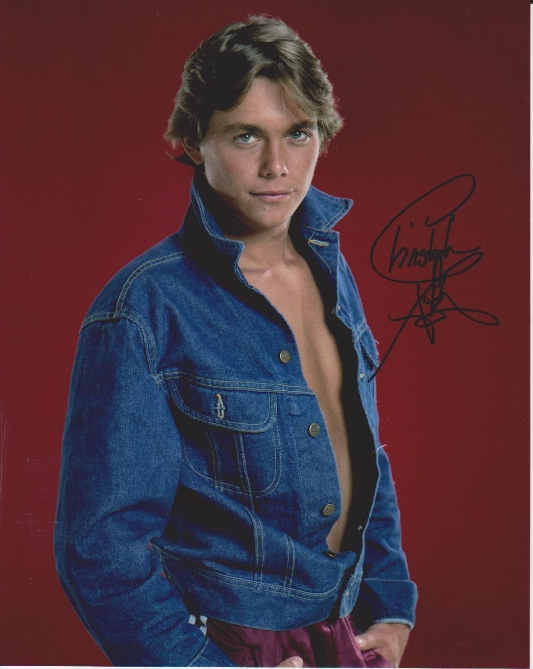 Christopher Atkins Signed Photo Poster painting - DALLAS Starring Linda Gray - SEXY!!! G281