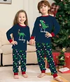 Family Letter Animal Christmas Parent-child Home Pajamas