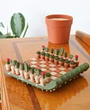 Cactus Succulent Themed Chess Set | Portable Magnetic Travel Chess