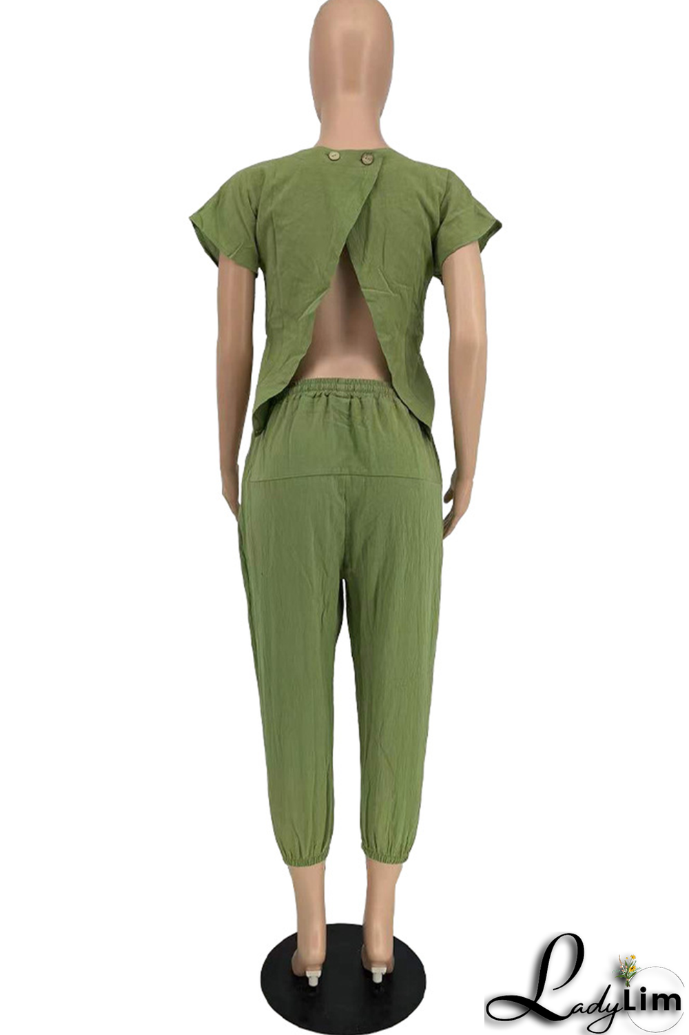 Yellow Fashion Print Patchwork O Neck Short Sleeve Two Pieces