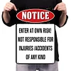 Warning - Vintage Metal Signs(12*16Inch) - Warning