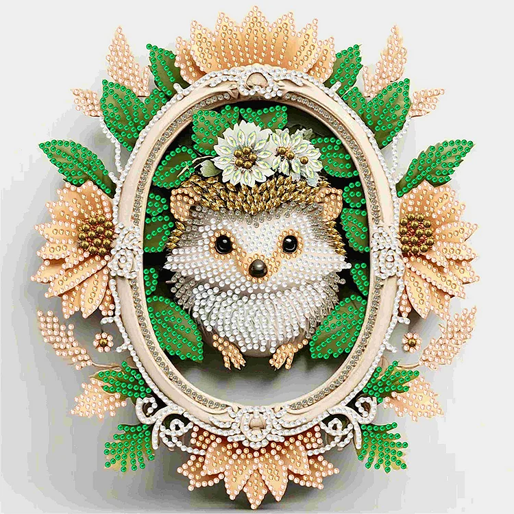 Wreath Animal  - Partial Drill - Special Diamond Painting(30*30cm)