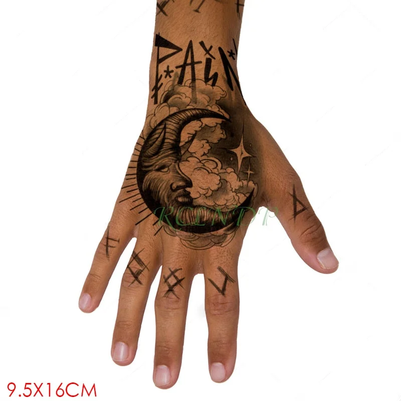 Waterproof Temporary Tattoo Sticker Skull Head Fake Tatto Flash Tatoo hand foot tatouage for Girl Men Women femme