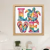 Love Turtle Glass Bead Partial 11CT DIY Stamped Cross Stitch Kits for Beginners Adults Home Decor Cross Stitch Art and Crafts Kits 14.04x14.04in tapestrymarket