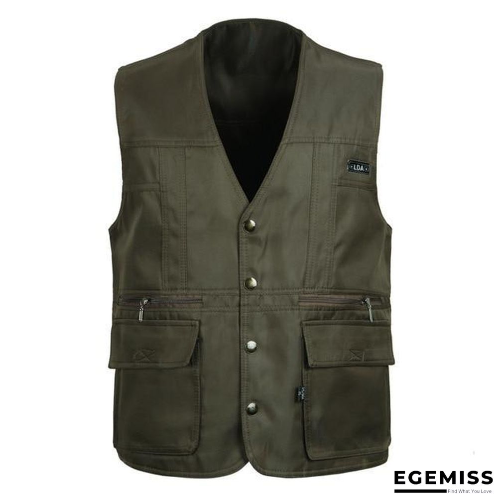 Men Multi-Pocket Classic Waistcoat Male Sleeveless Unloading Solid Coat Work Vest Tactical Masculino Jacket | EGEMISS