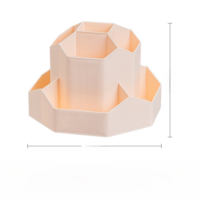 Original Large Capacity Plastic Rotating Pen Holder Storage Box Office Desktop Stationery Organizer Luxury