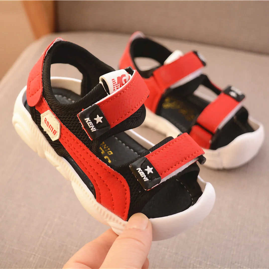 Letclo™ 2021 Summer Children Shoes Boys Soft Soles Beach Male Baby Baotou Anti-kick Children's Summer Sandals letclo Letclo