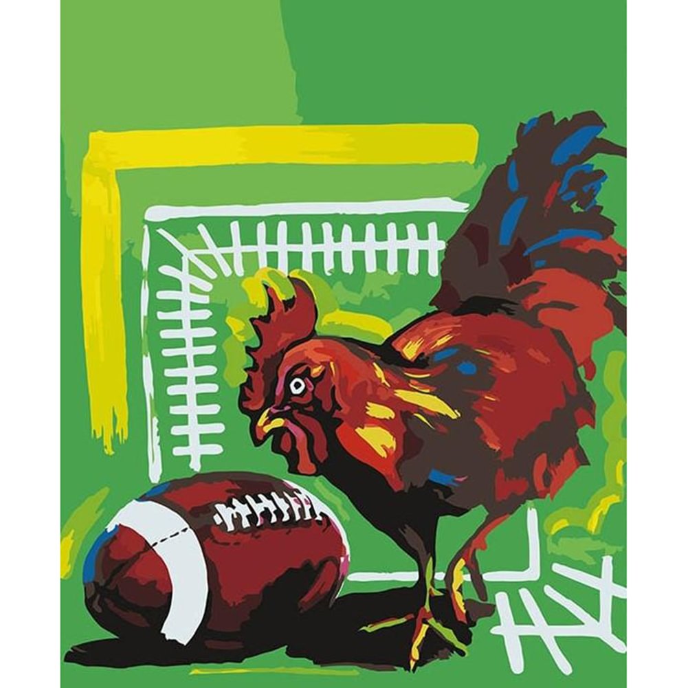 Paint By Number - Rugby Rooster