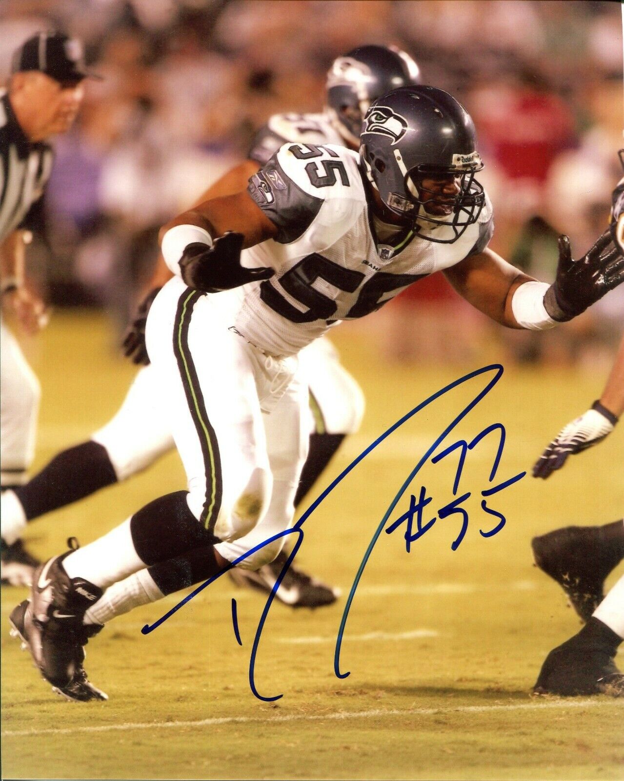 Darryl Tapp Seattle Seahawks Autographed Signed 8x10 Photo Poster painting CFS Virgina Tech VT