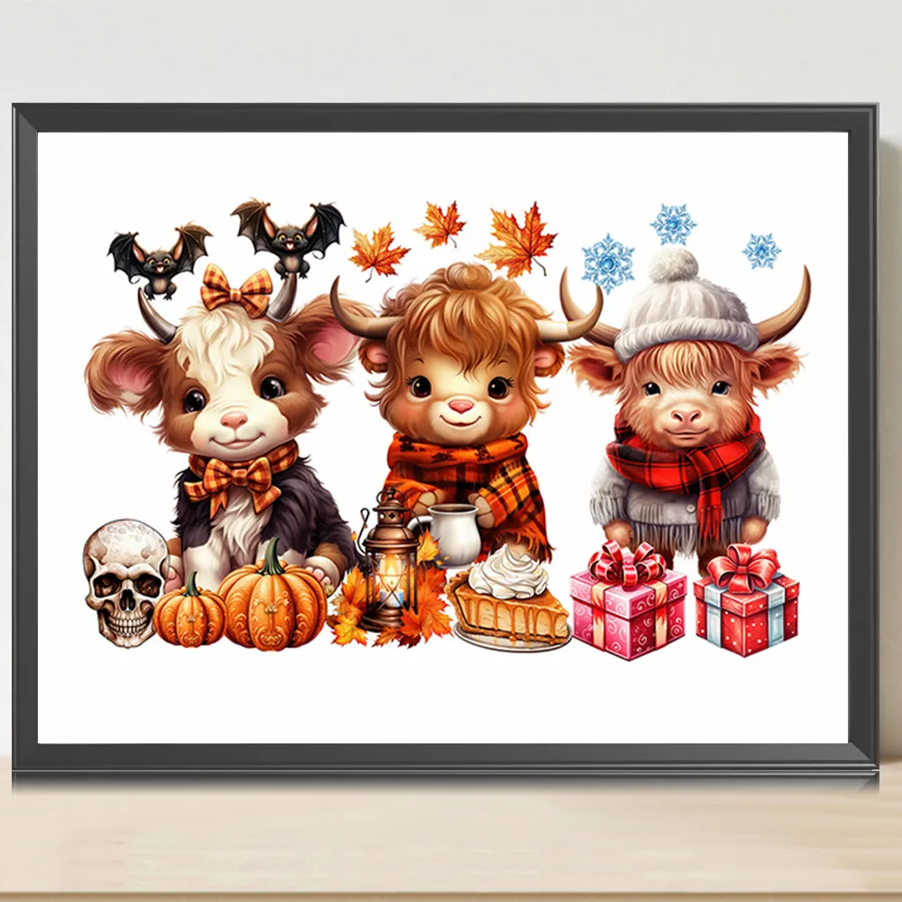 Diamond Painting - Full Round Drill - Halloween Yak(Canvas|40*30cm)