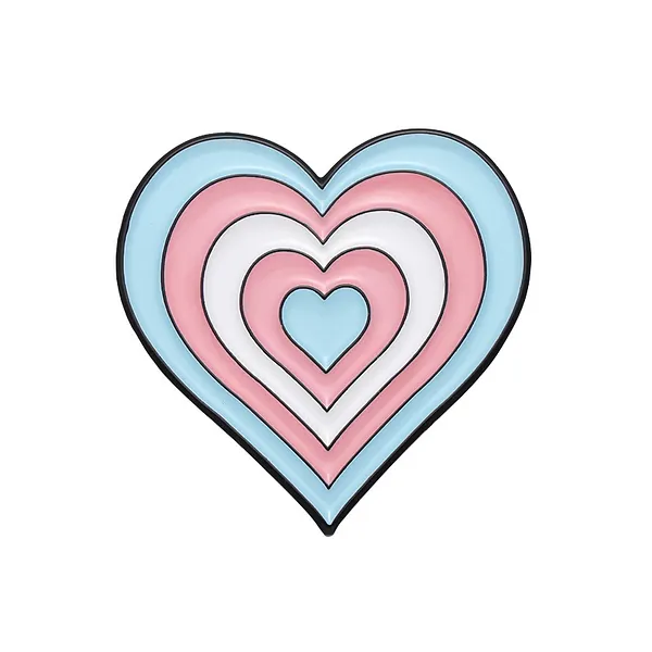 Foto del pin Corazón de arcoíris dulce