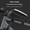 Bike Front Frame Bag Bicycle Top Tube Bag Touch-Screen for Phones Under 6.5 Inch