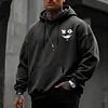 Men's Street Style Fun Evil Smiley Face Hoodie by Inlyline