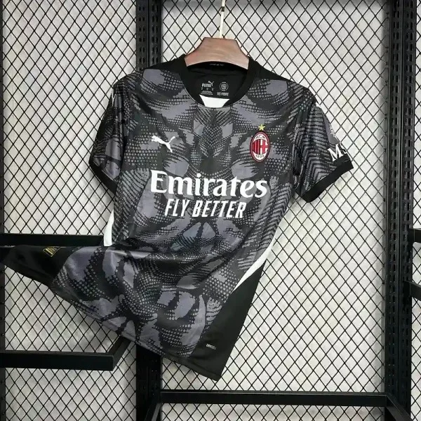 2024/2025 AC Milan Black Goalkeeper Soccer Jersey 1:1 Thai Quality