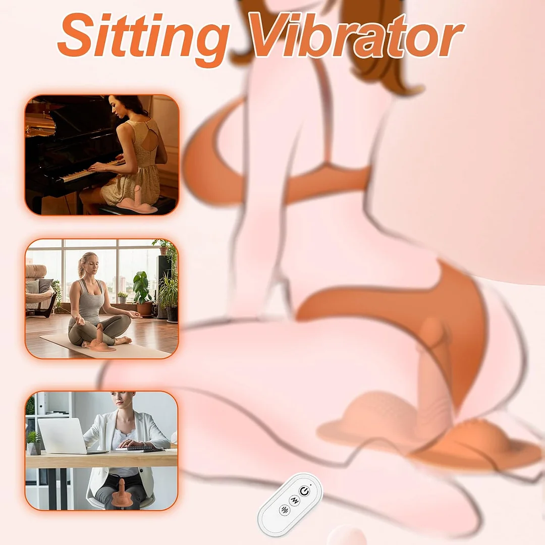 Women Sex Toys Sit And Ride Vibrators Dildo With 10 +10 Vibrating Modes