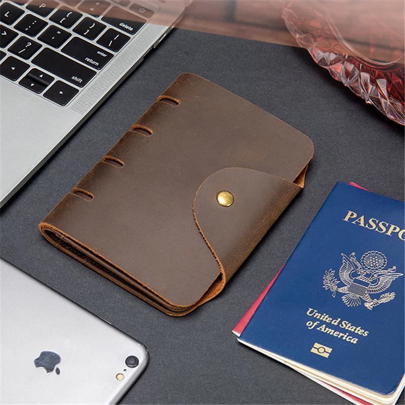 Durable RFID Blocking Vintage Leather Short Wallets