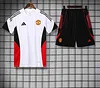 2025/2026 Manchester United Pre-Match Training White Shirt+Shorts 1:1 Thai Quality