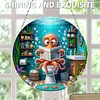 2D Flat DIY Octopus Diamond Art Pendant Double-Sided Diamond Painting Set