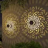 Solar Mandalas Lights Outdoor Waterproof Outdoor Solar Lights for House Back Porch Decor Warm White for Garden Post Patio Backyard Yard Decor