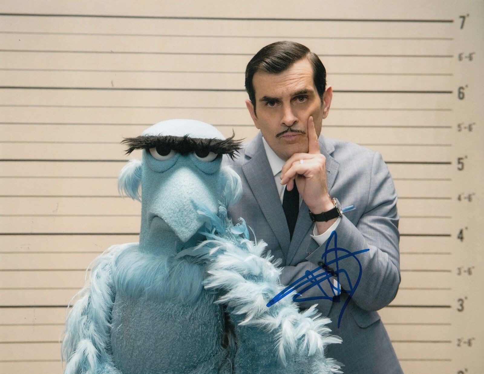 TY BURRELL signed *Muppets Most Wanted* MOVIE 8X10 Photo Poster painting W/COA Jean Pierre