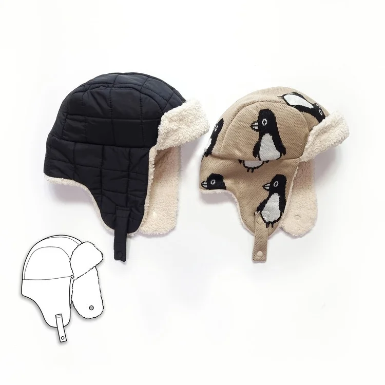Soldier Hat with Earflaps Sewing Templates - with Tutorial 