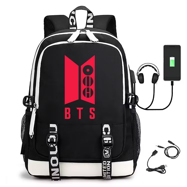 BTS Backpack | Smart School Bag with USB Charging Port