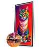(40*70cm)Cat - Full Round Drill Diamond Painting