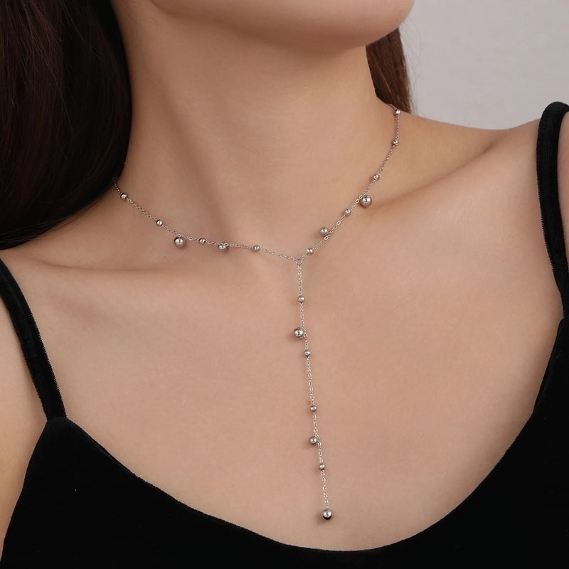 Elegant Romantic Round 304 Stainless Steel Pendant Necklace