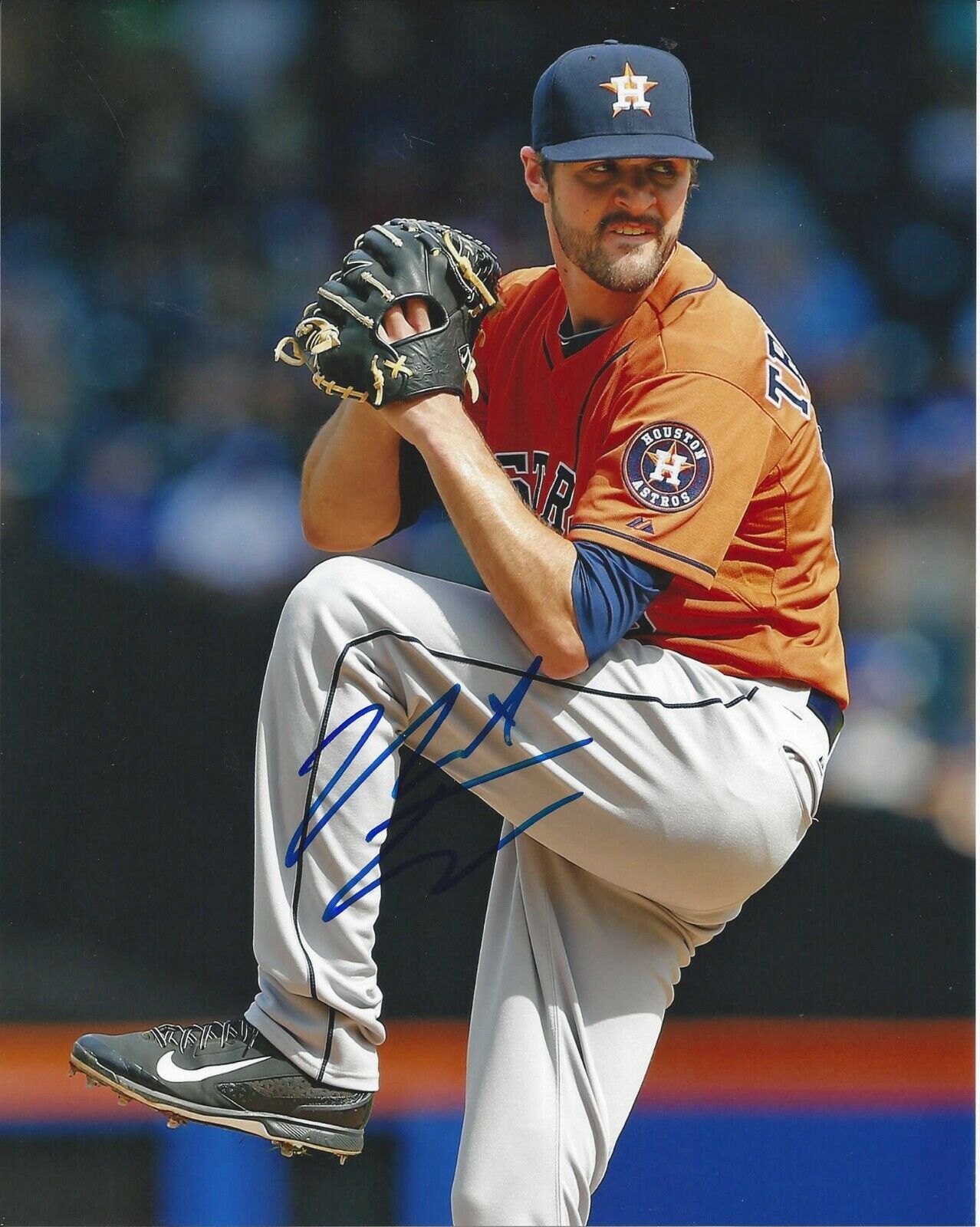 Nick Tropeano Autographed 8x10 Houston Astros#S495